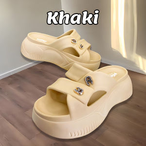 Sandal wedges wanita tali tinggi 5cm dewasa korean style platform EVA Sendal jelly wanita empuk cewek perempuan anti slip premium