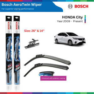 Bộ gạt mưa BOSCH AeroTwin 26 - 14 inch HONDA City đời xe 2009 đến nay gạt nước City
