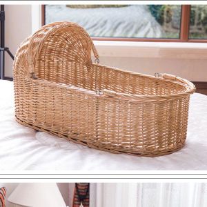 Rattan Newborn Portable Basket Car Sleeping Basket Kids Bassinet