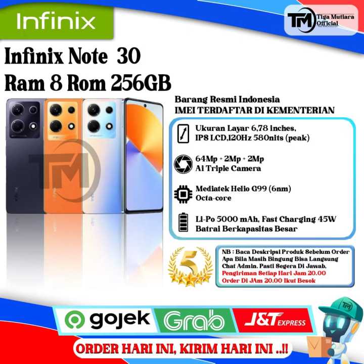 Infinix Note 30 Ram 8 Rom 256GB