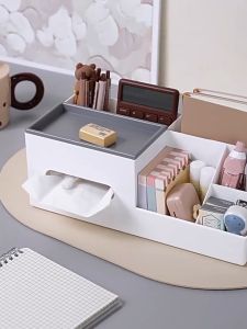 Quivlox Creative Simple Ins Style Tissue Box Storage Organizer Cosmetics Tray Desk Pen Holder Shelf Home Kotak