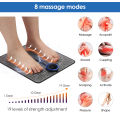 Hailicare Electric EMS Foot Massager Pad with Remote Control Relief Pain Relax Feet Acupoints Massage Mat 8 Modes 19 Levels Shock Muscle Stimulation Improve Blood Circulation. 