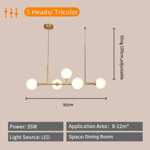 Chandelier for Dining Drop Light Pendant Lamps for Kitchen Hanging Drop Light Ceiling Lights Sala Living Room