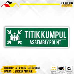 Stiker Sign Jalur Evakuasi / Stiker Sign Jalur Evakuasi Akrilik