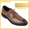 Giày Nam Da Thật Công Sở SUNPOLO SPH296 (Đen, Nâu). 