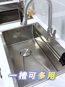 (SG)READY STOCK.Kitchen Honeycomb Embossed Large Single Sink /SUS 304 Stainless Steel sink/Sink Basin（1-3 Days delivery）Fast shipping