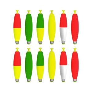 12Pcs Weighted Floats Fishing Float Foam Fishing Bobbers Fishing Float Long Cast Fishing Catfishes Float Slip Rod Float