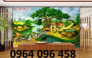 Tranh vinh quy bái tổ - tranh gạch 3d ốp tường - KXDC33