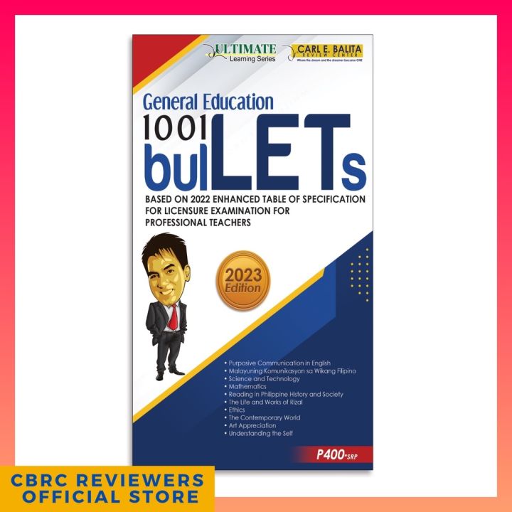 CBRC 2023 Edition General Education 1,001 BulLETs | Lazada PH