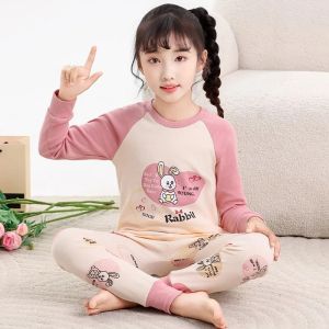 Boys Girls Pajamas New Spring Long Sleeves Childrens Clothing Sleepwear Cotton Pyjamas Sets For Kids 2 4 5 6 8 10 Years2026