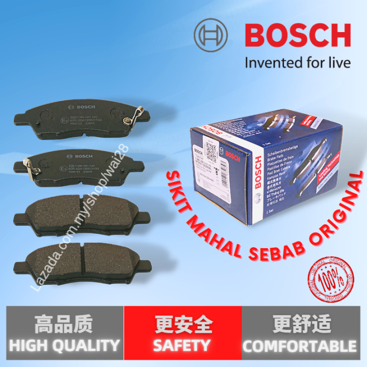 BOSCH Front Disc Brake Pad NISSAN GRAND LIVINA L10 L11 X GEAR