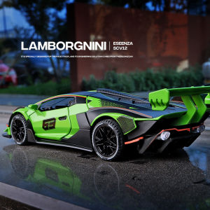 【Without box】1/32 Lamborghini SCV12 diecast car xinhaodi Zinc Alloy Model Toys Cars for 3 Years Old and above Light and Sound Birthday Gifts for Children Collection Model Toy Pull Back Toys for Boys