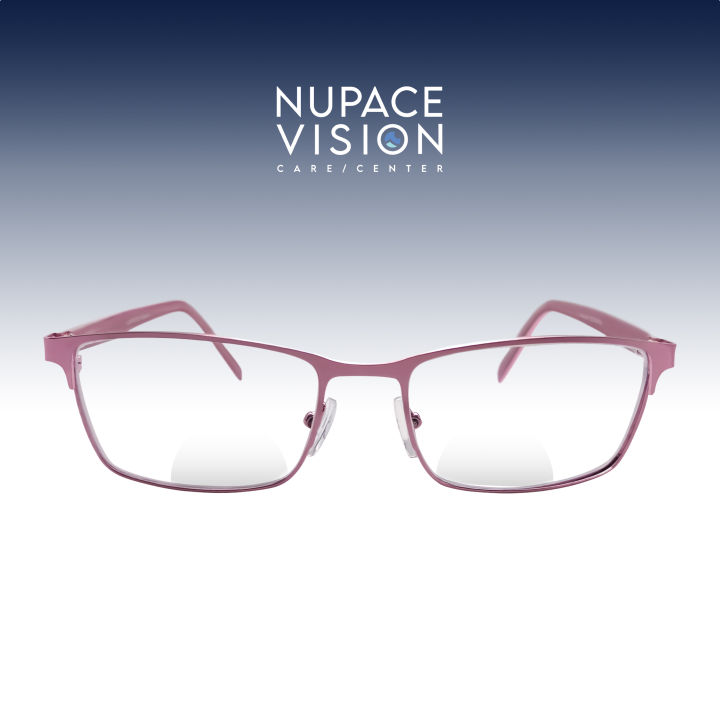 NUPACE KK Doble Vista Bifocal Multicoated Eye Glasses Purple Pink Metal ...