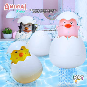 [KST] Mainan Telur Besar Hewan Sembur Air Interaktif Edukatif Mandi Anak Kado Ulang Tahun