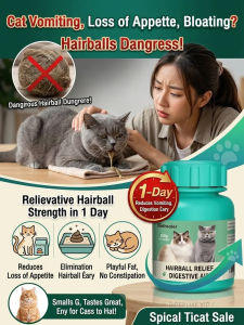 🌿 Nutritional Tablets Natural Plant Ingredients/Plant Raw Materials /Comprehensive Cat Grass Hairball Pet Nutrition Tablet / Digestive Function/Welfare/Easy Intake/Safe/Eco-Friendly/Long-Term Use/Thorough Support 【One Day Effective Hairball】