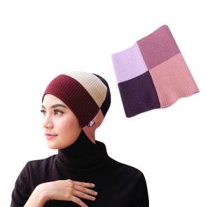 Bandana Ciput Rajut 4 Warna Dalaman Kerudung