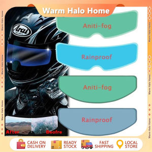 Universal Motorcycle Helmet Clear Anti-Fog Rainproof Film Helmet Lens Durable Nano Coating Sticker Moto Safety Driving Helmet Accessories