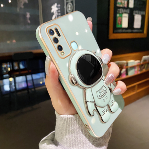 Casing Ponsel untuk VIVO Y50 Y30 Y30I Y51 2020 Y51A Y31 2021 Y53s Y33 Y35 Y02 Y02A Y11 2023 Case ponsel HP pelapisan pola softcase ruang angkasa casing penutup pelindung penuh silikon kesing Phone Stands