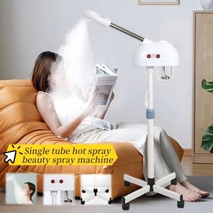 Professional Ozone Facial Steamer for Clean Skin LCD Display Facial Steamer for Esthetician Use at Home & Salon Spa with Hot Mist Timer Function Adjustable Height & Rolling Wheels