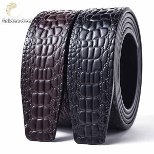 Belt Strap for Men (3.5cm) - New Fashion Men's Belt Strap - Casual Business Belt - Genuine Cow Leather - Automatic Buckle - 110-130cm - Available in COD (Ready Stock)