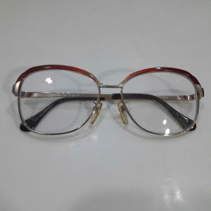 Gọng mắt kính nữ vintage cao cấp Lourence Japan GP mạ vàng second hand đã qua sử dụng