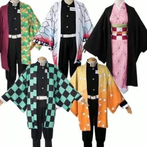 Anime Iguro Obanai Haori Kimono Cosplay Costume Snake Wig Accessories White Halloween Costume