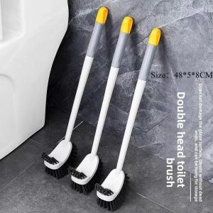 Ergonomic Long Handle Toilet Brush for Hygienic Bathroom Cleaning Flexible No Dead Corners Cleaning Squatting Sink