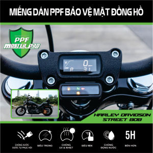 Miếng Dán PPF Bảo Vệ Mặt Đồng Hồ Xe Harley-Davidson Street Bob | Chất Liệu Film PPF Trong...