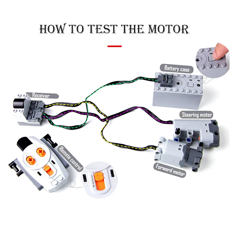 LEGOs Technic Parts Bricks Blocks Technic Spare Parts Block Servo