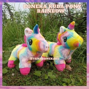 Boneka Kuda Pony Little Pony Unicorn Rainbow Lucu Cantik Standar SNI