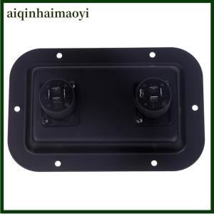 aiqinhaimaoyi Plate Socket Junction Box Clip Guitar Dual Large For PA Speaker Cabinets Socket Junction Box Clip Accessories