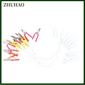 ZHUHAO เครื่องมือรักษาด้วยการฝังเข็มแบบอิเล็กทรอนิกส์สายคลิปจระเข้12ชิ้น เซ็ต