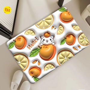 Bathroom Door Mat 3D Print Anti Slip Floor Mat for Home and Kitchen | Anti Skid Water Soaking Bathroom Mat NP&P
