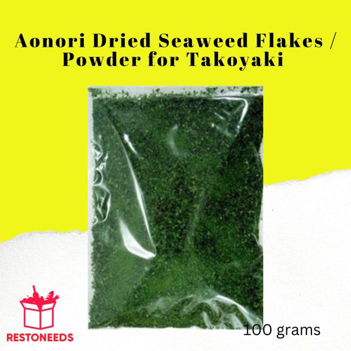 Aonori Dried Seaweed Flakes / Powder for Takoyaki - 100 grams | Lazada PH