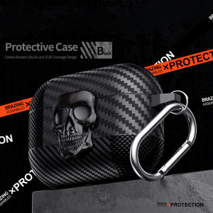 ZUZG for Airpods Pro 2nd/ AirPods 4th Generation Case with Carabiner Keychain Funny 3D Skull Protection Cover Full Body Shockproof with Secure Lock Girls Boys Case for Airpods Pro 2/ 4 Gen
