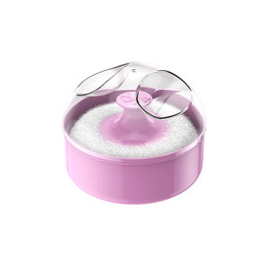 Infant Powder Puff Case Round Baby Soft Face Body Care Empty Portable Puff with Box Talcum Powder Box with Puff