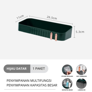 Mainland Rak Sudut Kamar Mandi Tempel Dinding Keramik Rak Sabun Shampo Rak Dapur Rak Siku Serbaguna Rak Sudut Wastafel HRD323