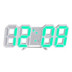 LED Jam Dinding / Meja Modern Digital 3D LED Wall Clock Alarm Clock