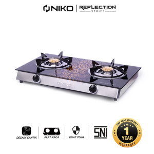 NIKO Kompor Gas Meja 2 Tungku - Niko Reflection Series