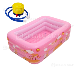 Kolam Renang Anak jumbo 3 Rings  Kolam Renang Keluarga  dan Bayi Tiup Karet Besar Family Inflatable Swimming Pool Luar Ruangan Perosotan Murah 120cm 150cm 180cm 210cm kolam karet +Pompa