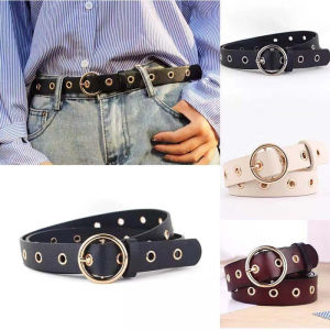 Tali Pinggang Wanita Murah Korean Fashion kulit Round Buckle Womenbelt Market