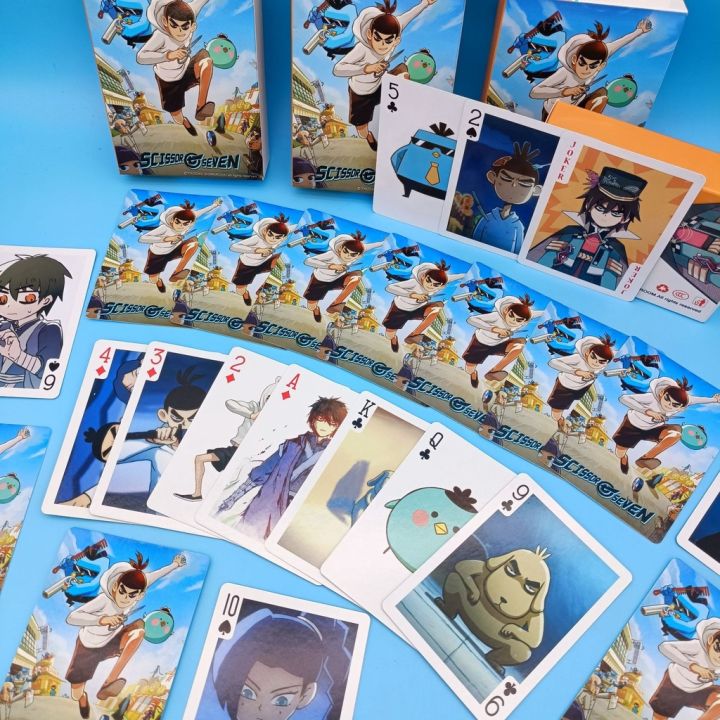Bài tây anime Scissor Seven, Sát Thủ Lưỡi Kéo, tú lơ khơ, manga - 54 lá ...