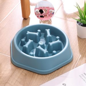 Chén ăn Chó Mèo chống sặc chống ăn nhanh bằng nhựa PP (mẫu mới) - Love Pets Shop