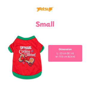 Petsup Pet Christmas Clothes Shirt Comfortable Holiday Outfit Costume Cute Christmas Apparel Soft Comfortable for Small Medium Large Dogs & Cats