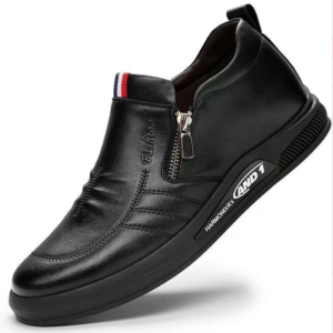 SINDBAB Men Business Leather Shoes Causal Shoes PU Office Covered Kasut Hitam Slip-Ons