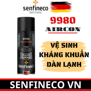 Xịt Khử Mùi Khử Trùng Ô Tô Senfineco Nhập Khẩu Đức AirCon Fresh And Clean 9980 Hương Chanh thơm mát