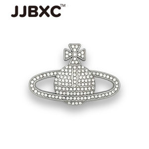 JJBXC CHARM Metal Shoe Buckles Cross Shoe Decorations Silver Alloy Butterfly Dragonfly Bee Flower DIY Fashion Shoes Accessories
