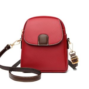 URBAG Leather Shoulder Bag Mini Casual Cellphone Bag High Quality Crossbody Bag Women