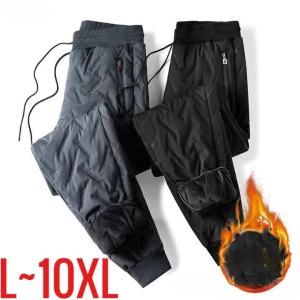 New Big Size Winter Pant Men Thick Fleece Lined Jogger Cotton Padded Warm Work Trouser Male Plus Large Sweatpant 9XL 10XL Autumn2026