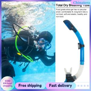 [Chinatera Flagship Store] Diving Snorkel Underwater Diving Air Tube Silicone Mouthpiece Diving Air Breathing Tube Breathing Tube for Snorkeling Swimming for Men Women